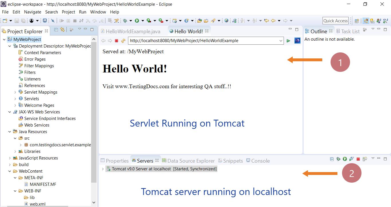 Servlet Running on Tomcat