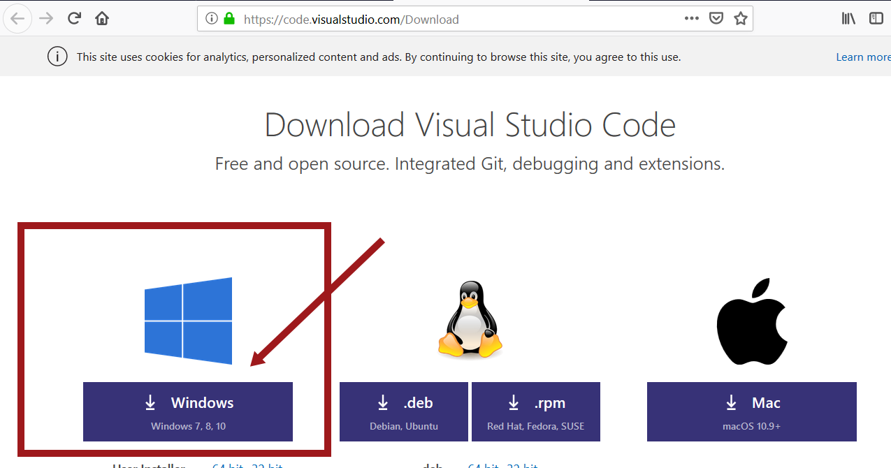 Install Visual Source Code IDE on Windows 10