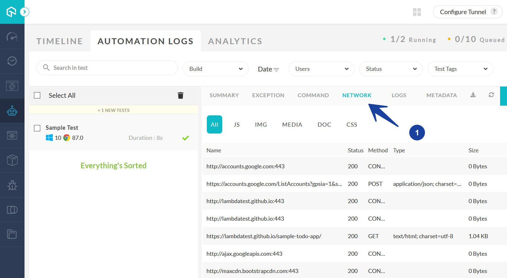 Automation Logs Network