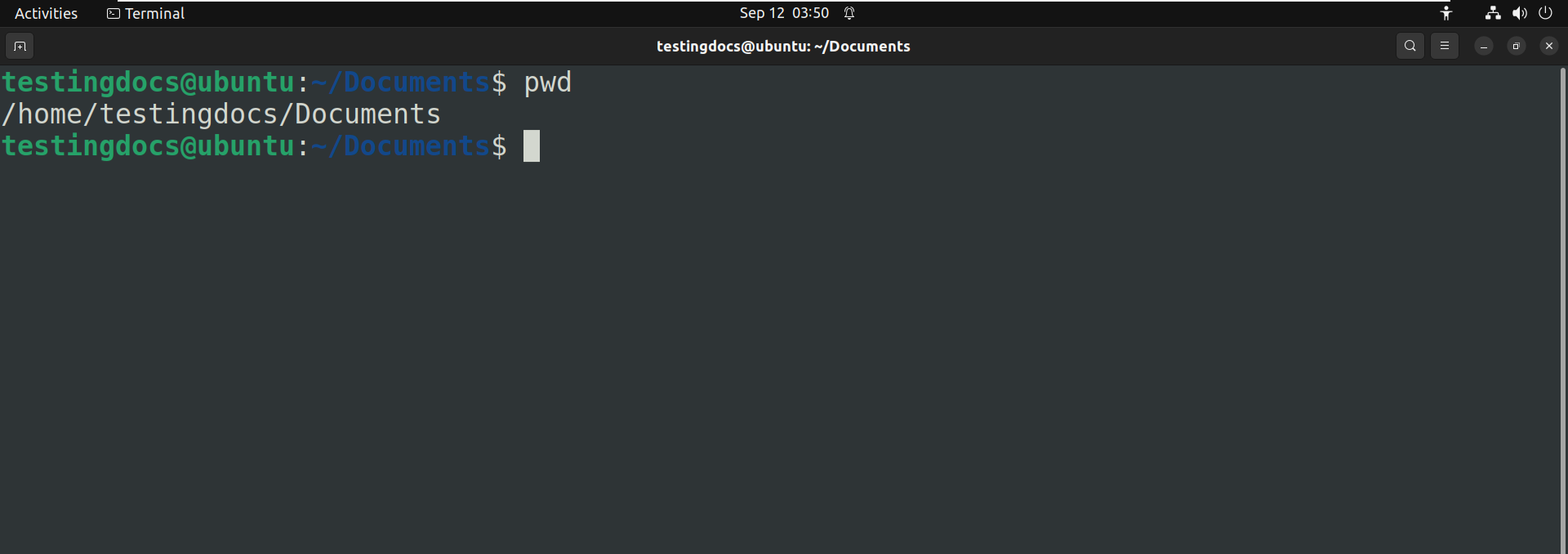 Current Working Directory