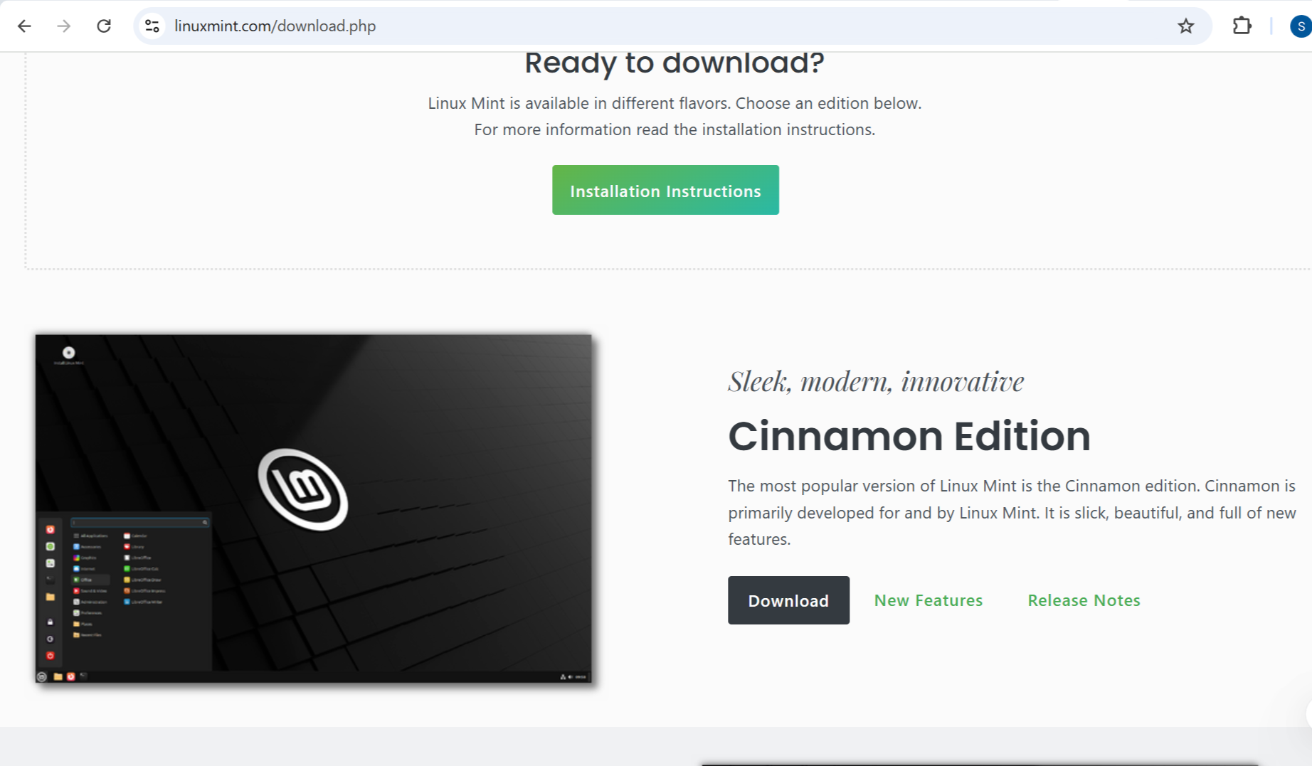 Download Linux Mint