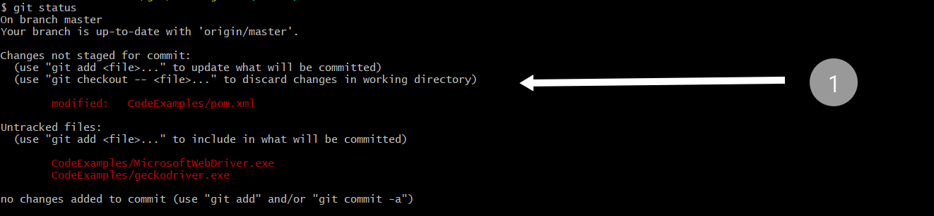 Git Repository Commit status