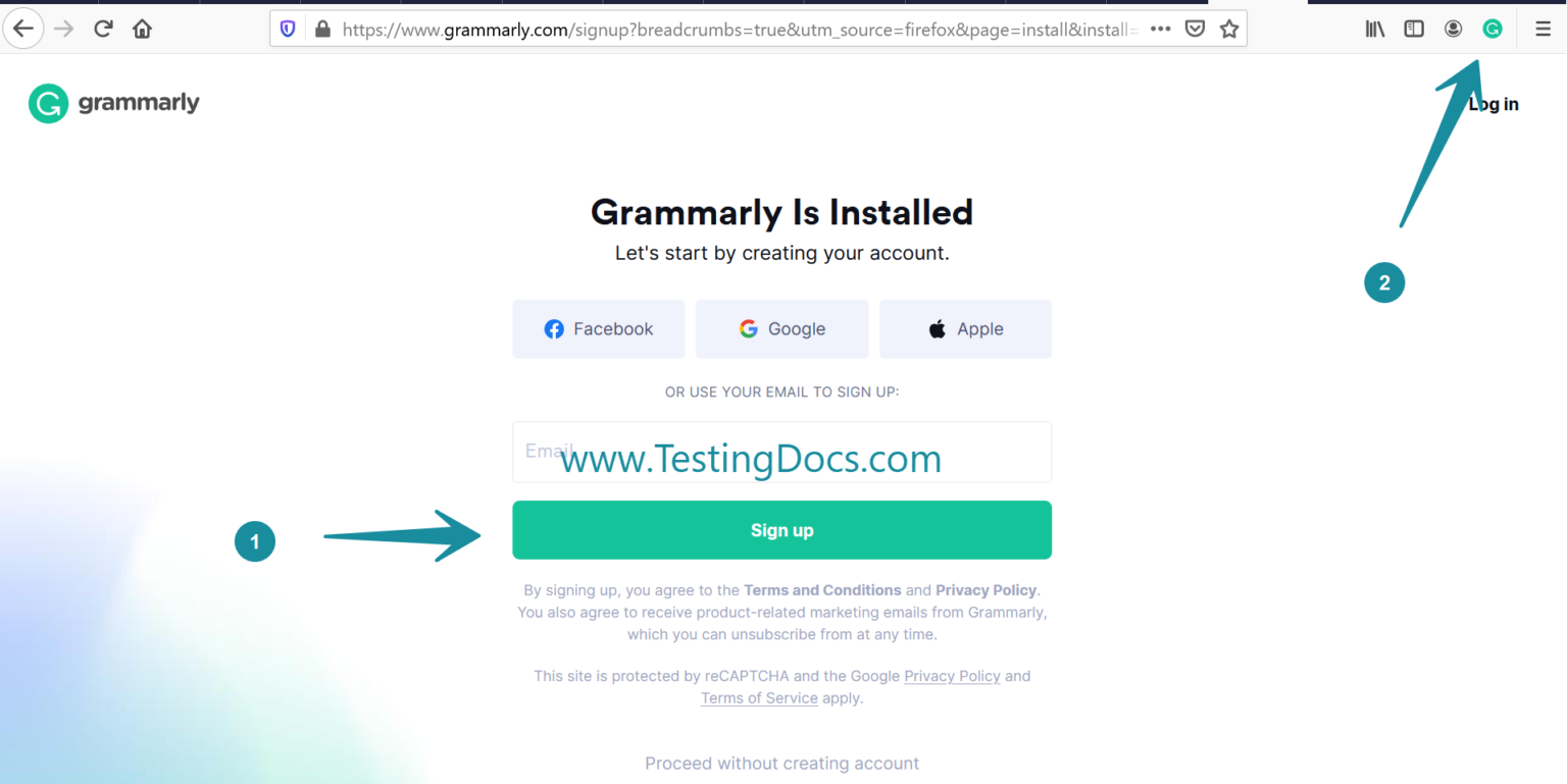How to Install Grammarly Firefox Plugin - TestingDocs.com