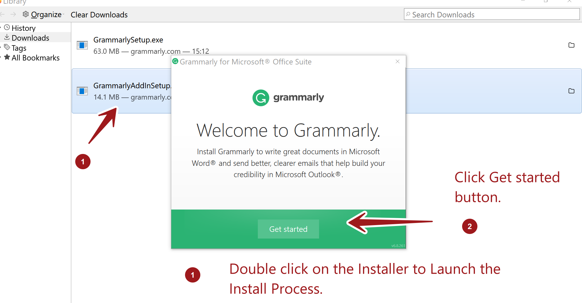 how to add grammarly to word office