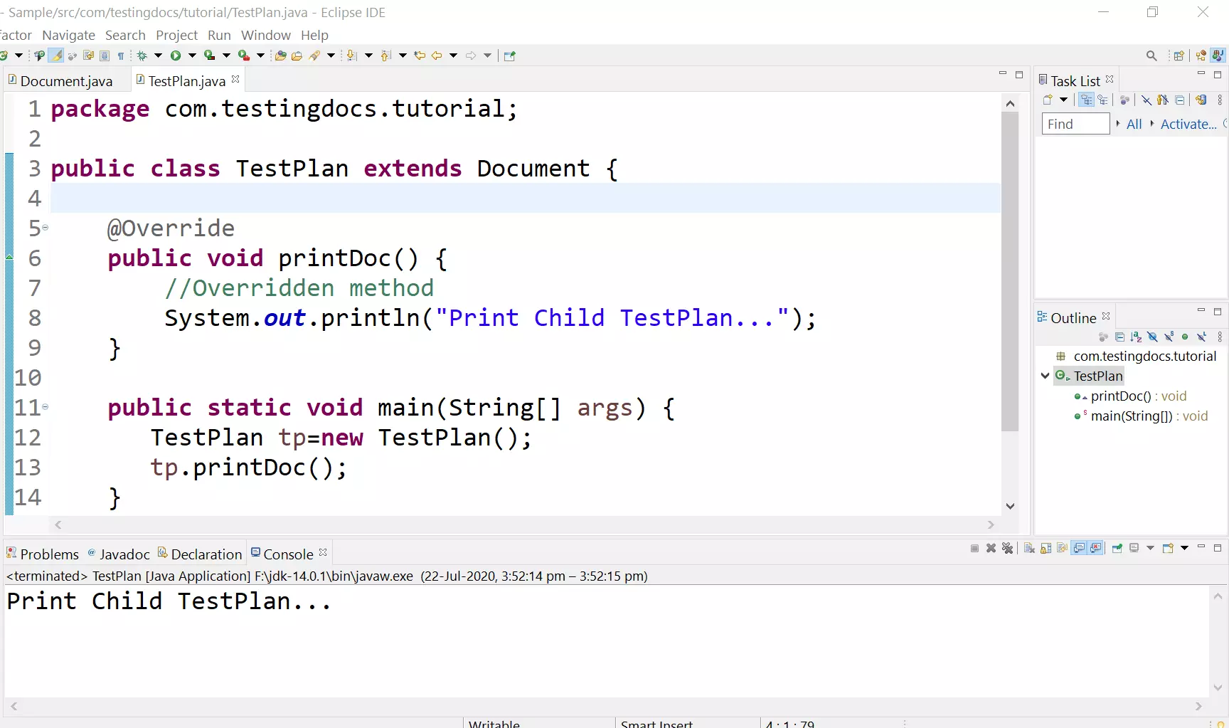 Method Overridding in Java