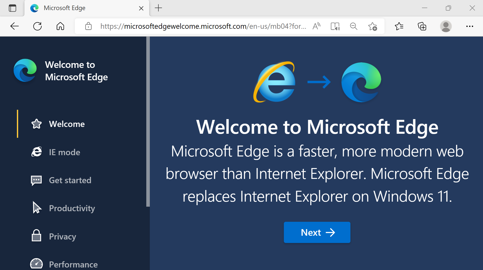 Microsoft Edge Web Browser