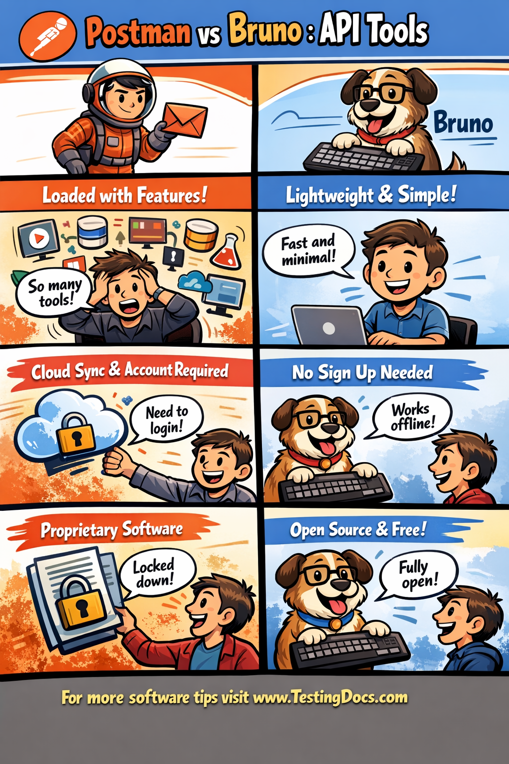 Postman vs Bruno API Tool
