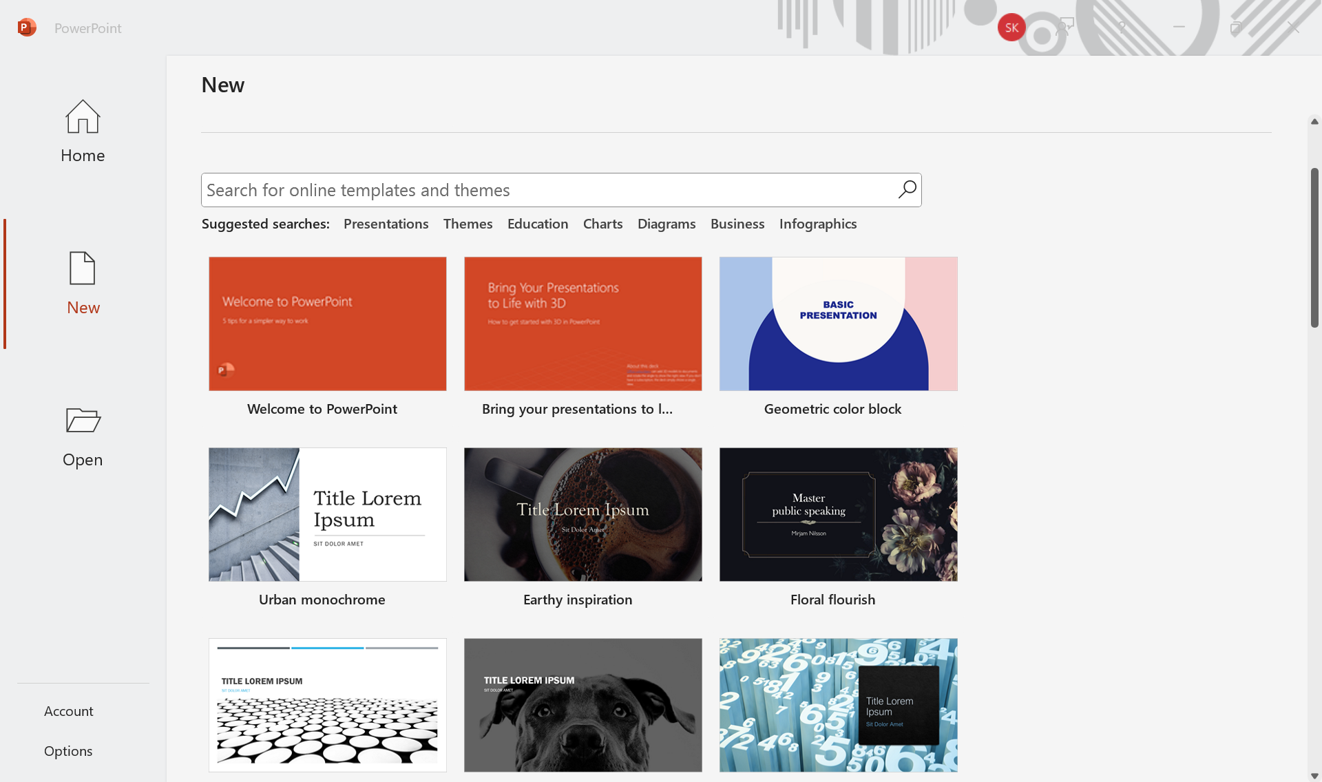 PowerPoint Themes and Templates