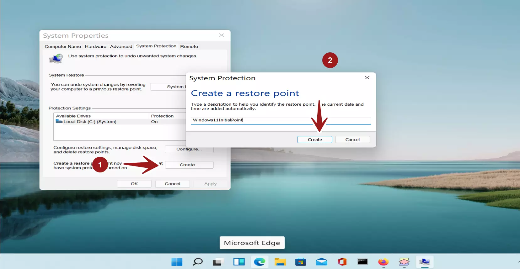 Restore point Windows 11