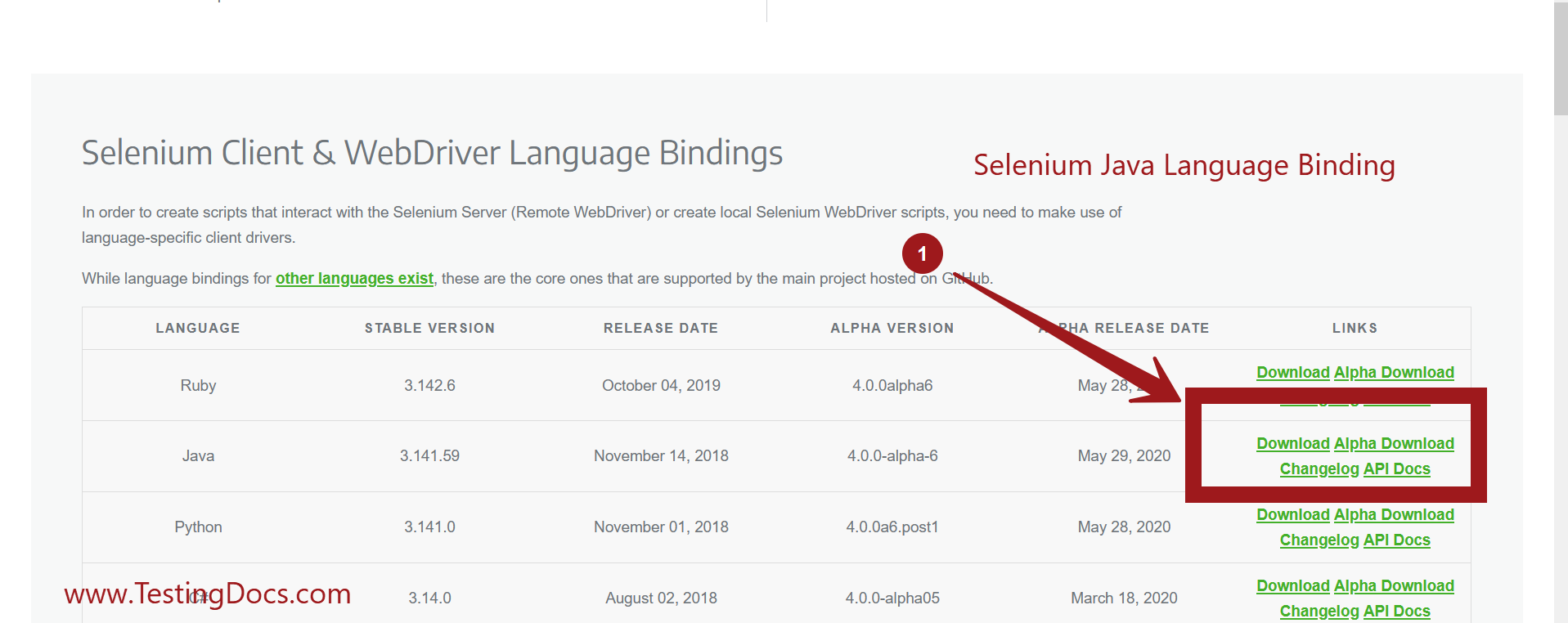 Selenium Java