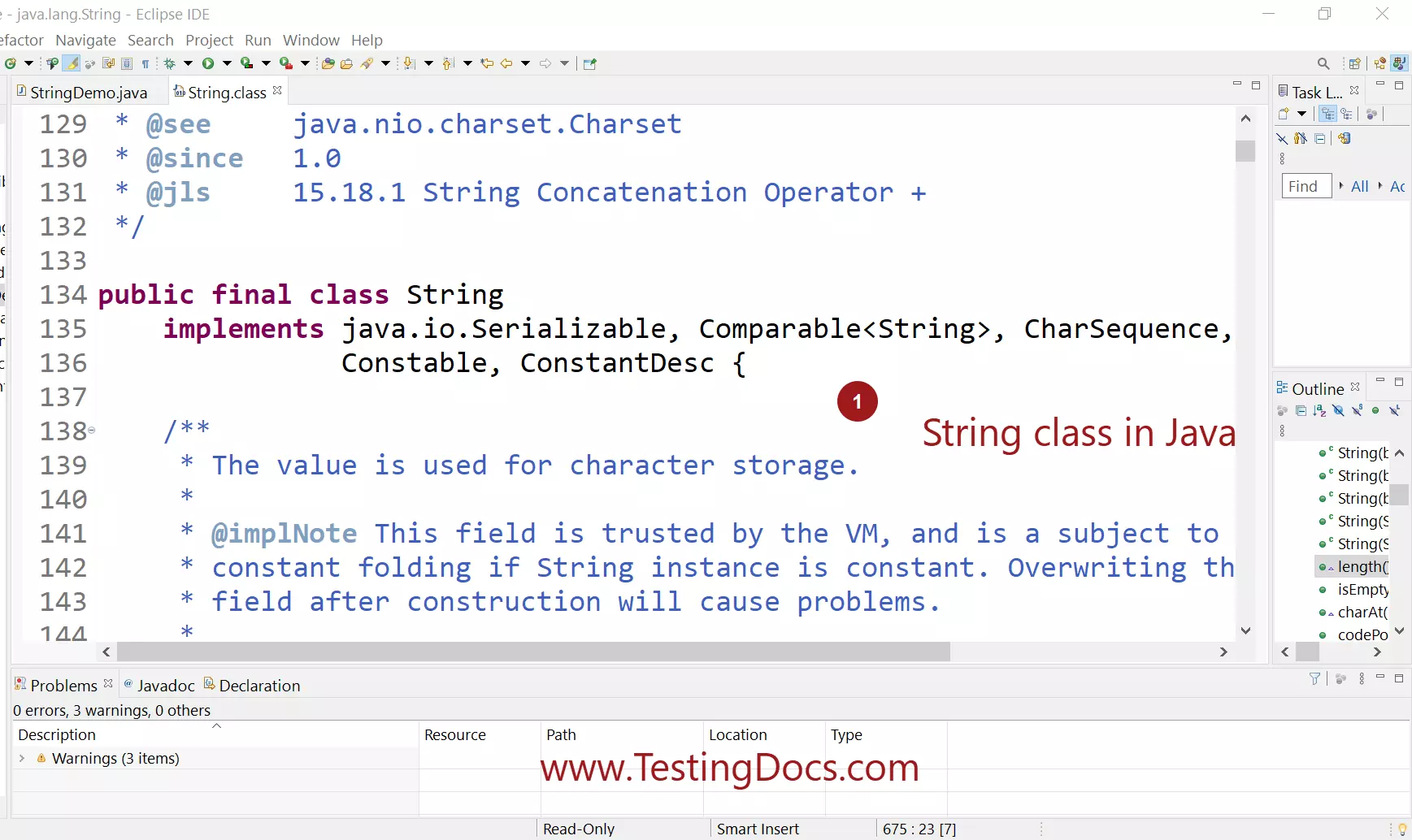 String class in Java