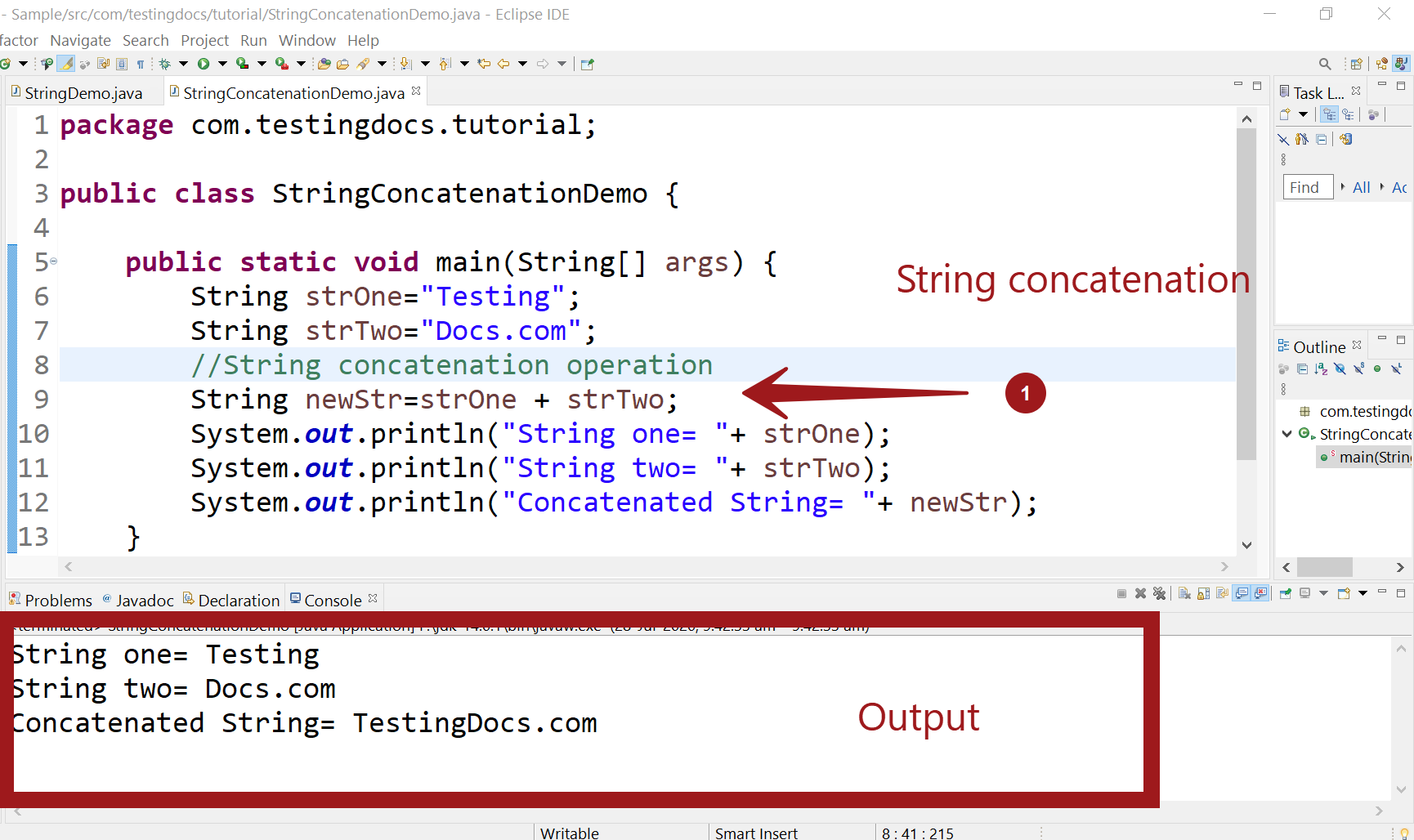 String concatenation in Java