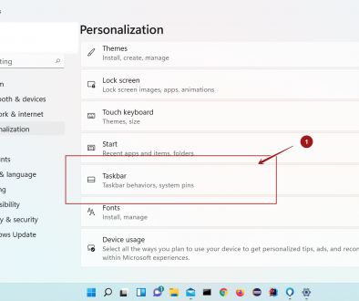 Taskbar Settings Windows 11