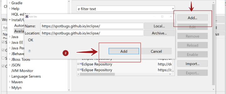 Add Eclipse SpotBugs Install URL