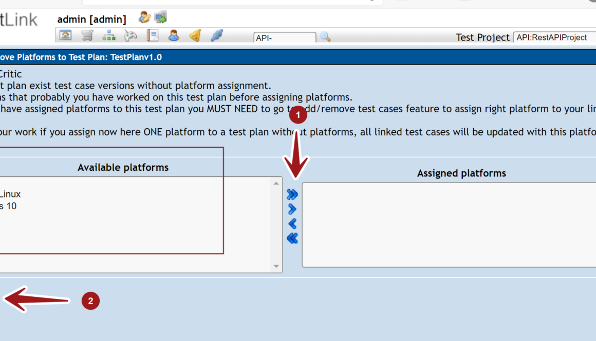 Add Platforms to Test Plan