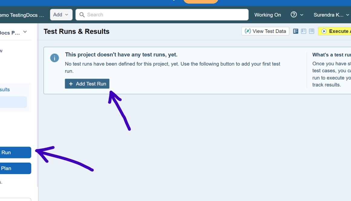 Add Test Run TestRail