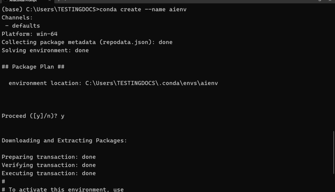 Anaconda Virtual Environment