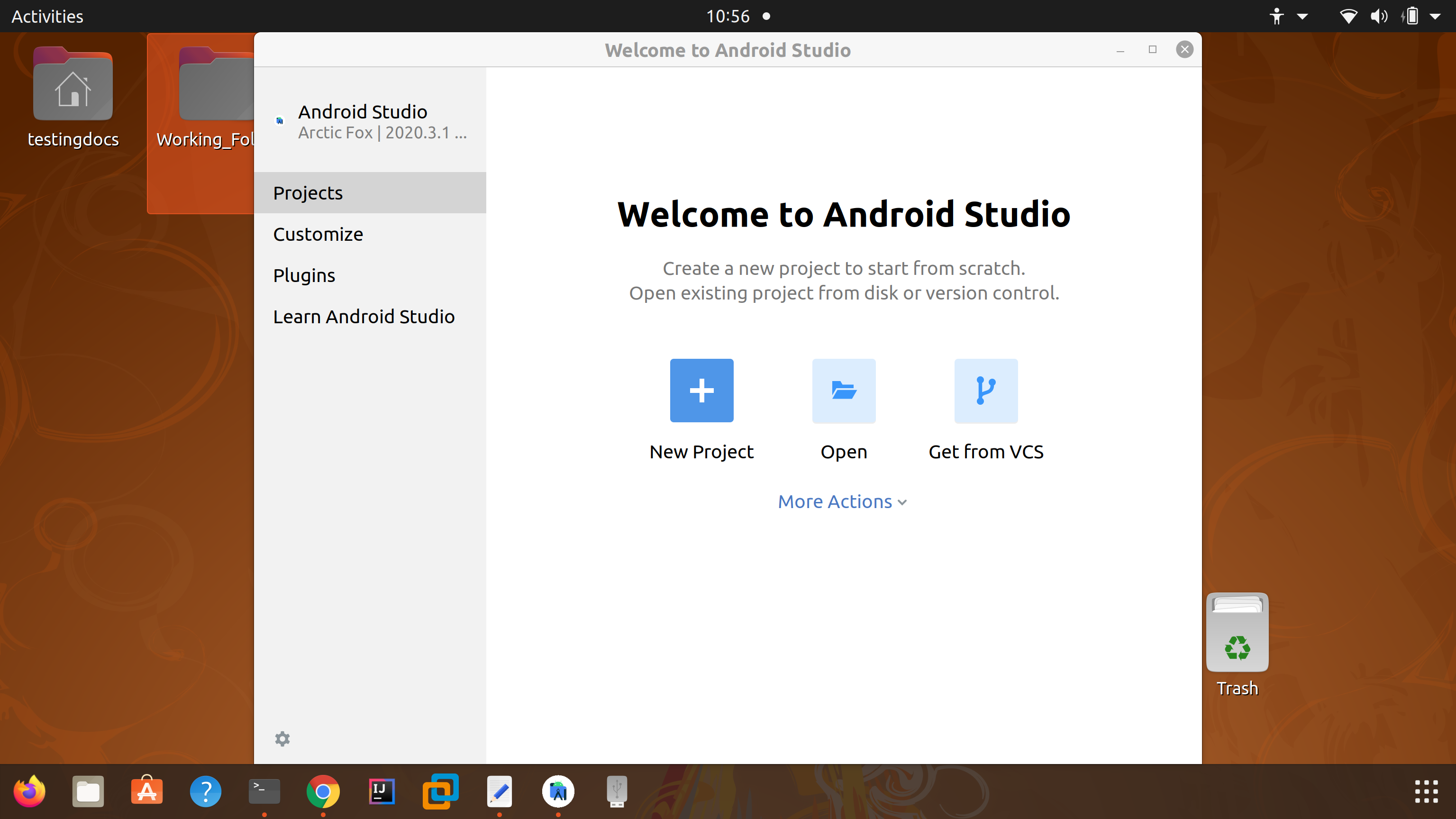 Android Studio IDE Window