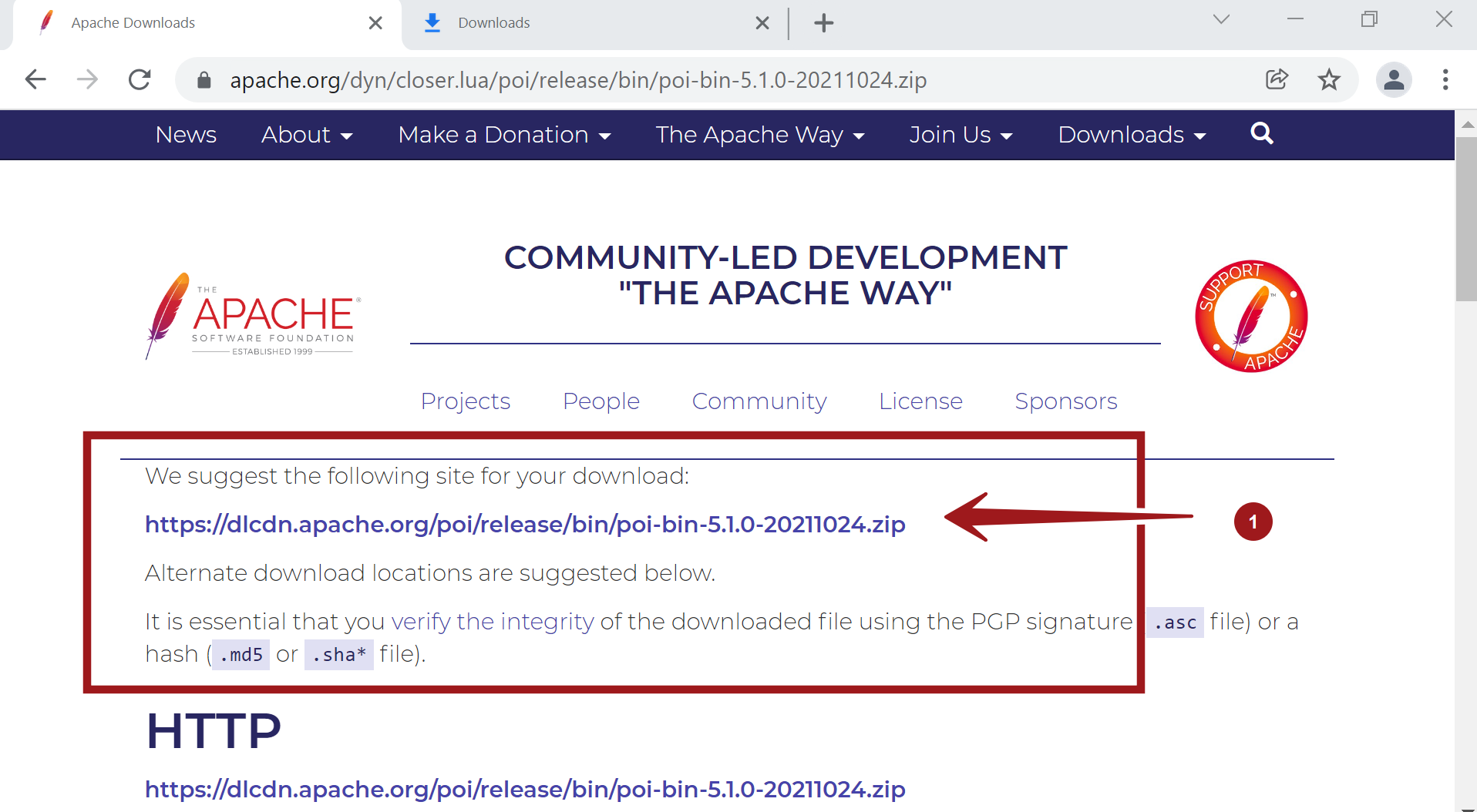 Apache POI Download Mirror Site