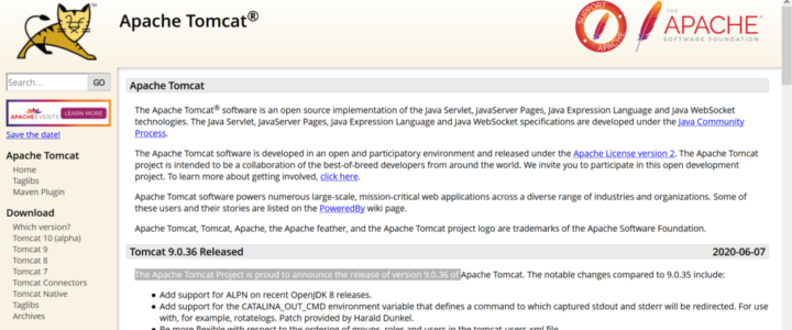 Apache Tomcat Server Install