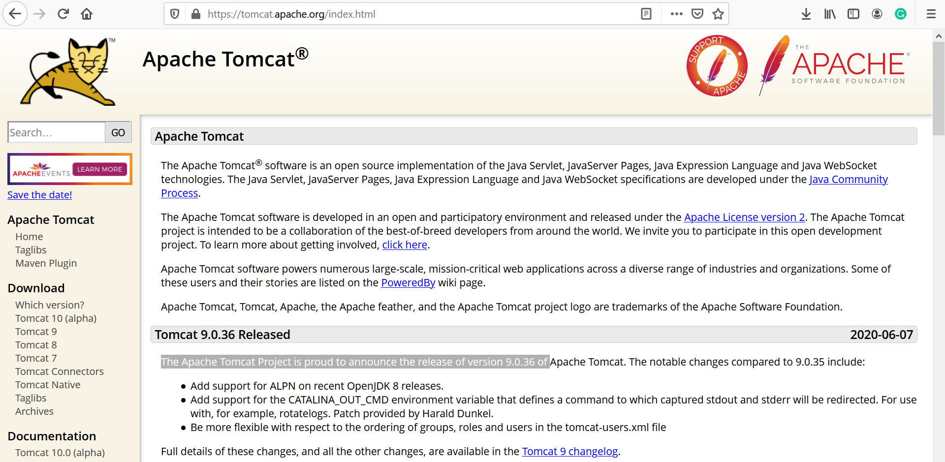 Apache Tomcat Server Install
