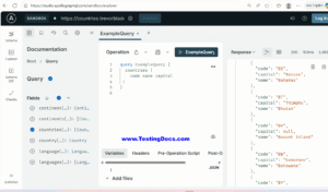 Apollo GraphQL Sandbox Explorer - TestingDocs