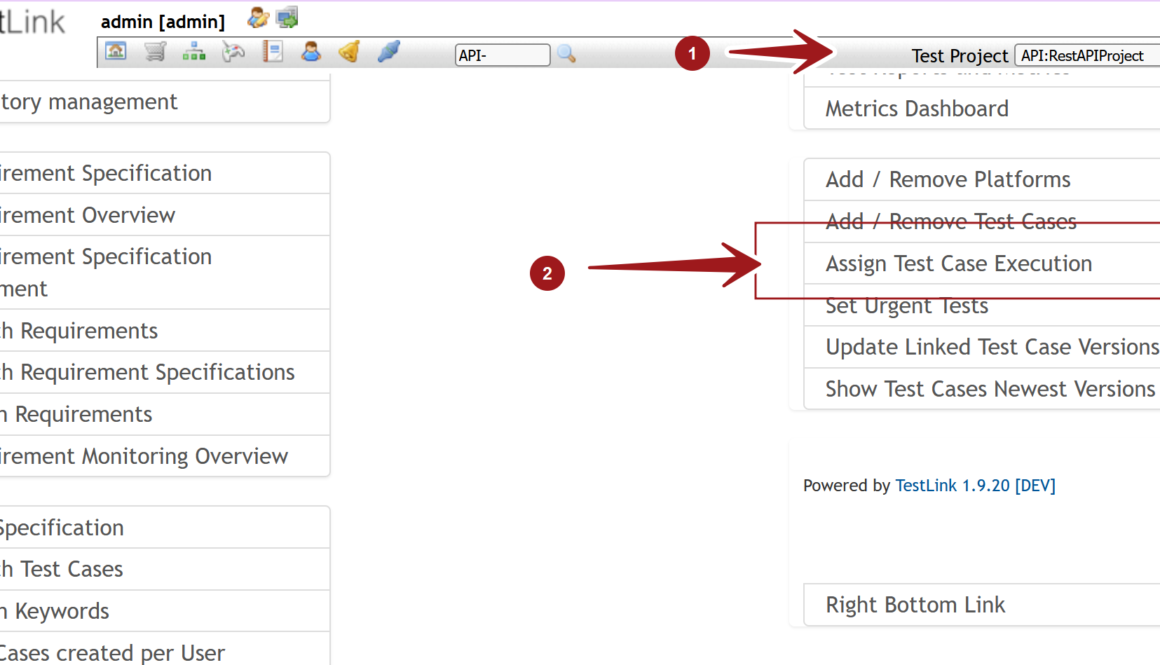 Assign Test Case Execution TestLink