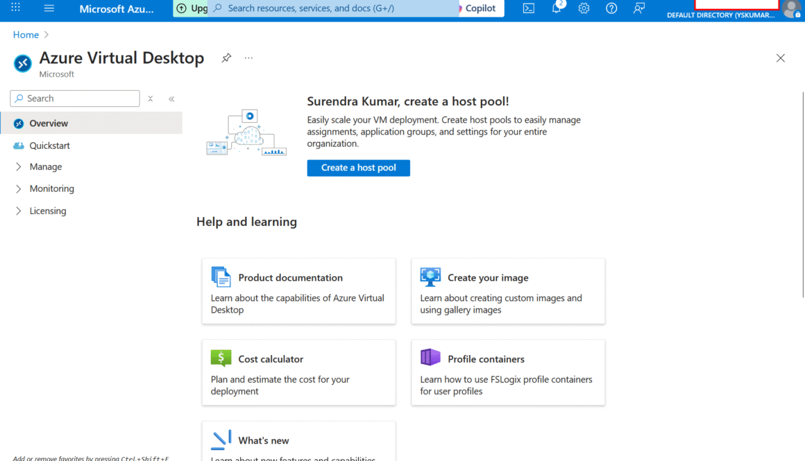 Azure Virtual Desktop