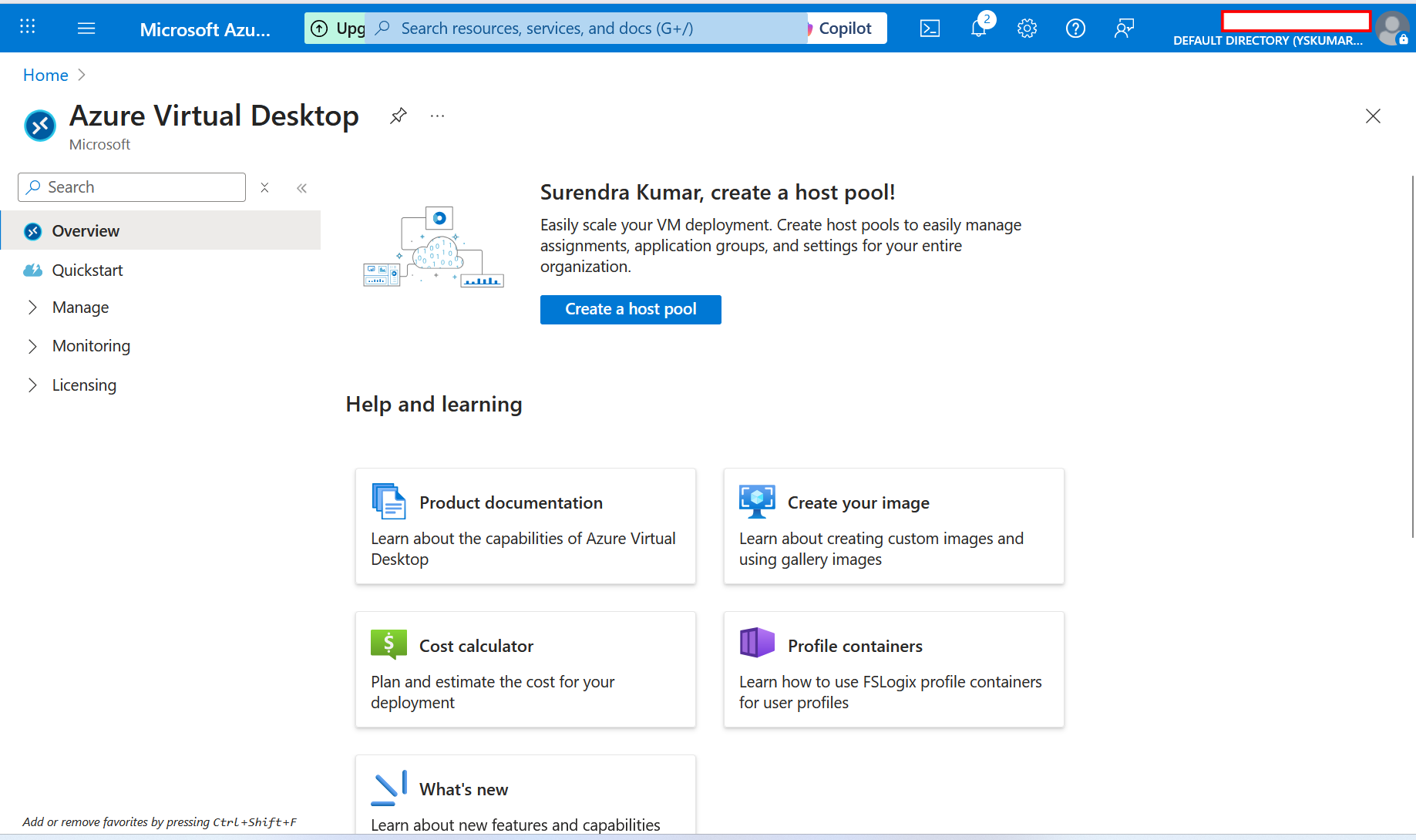 Azure Virtual Desktop