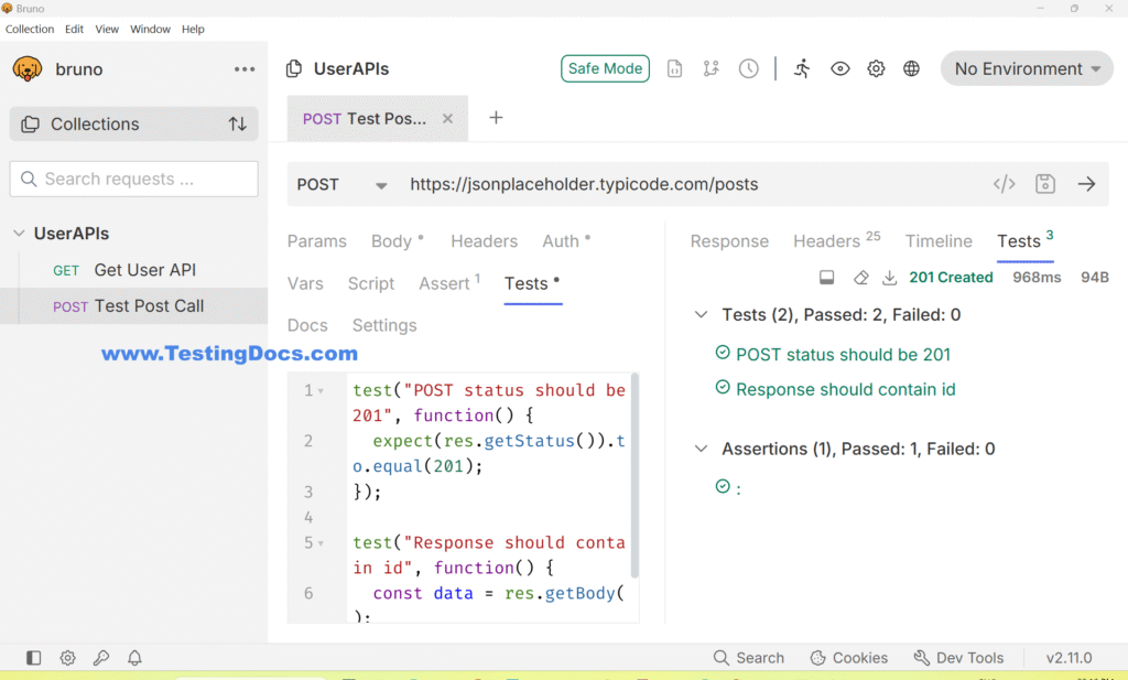 Bruno API Test Scripts - TestingDocs