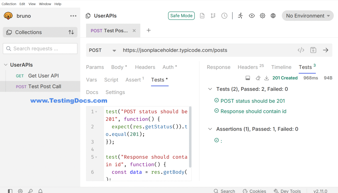 Bruno API Test Scripts