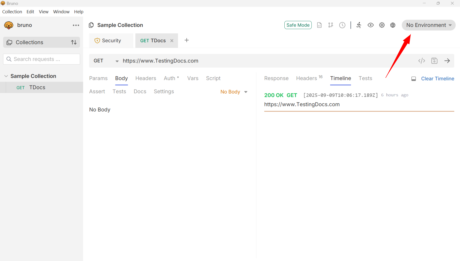 Bruno Configure Environments