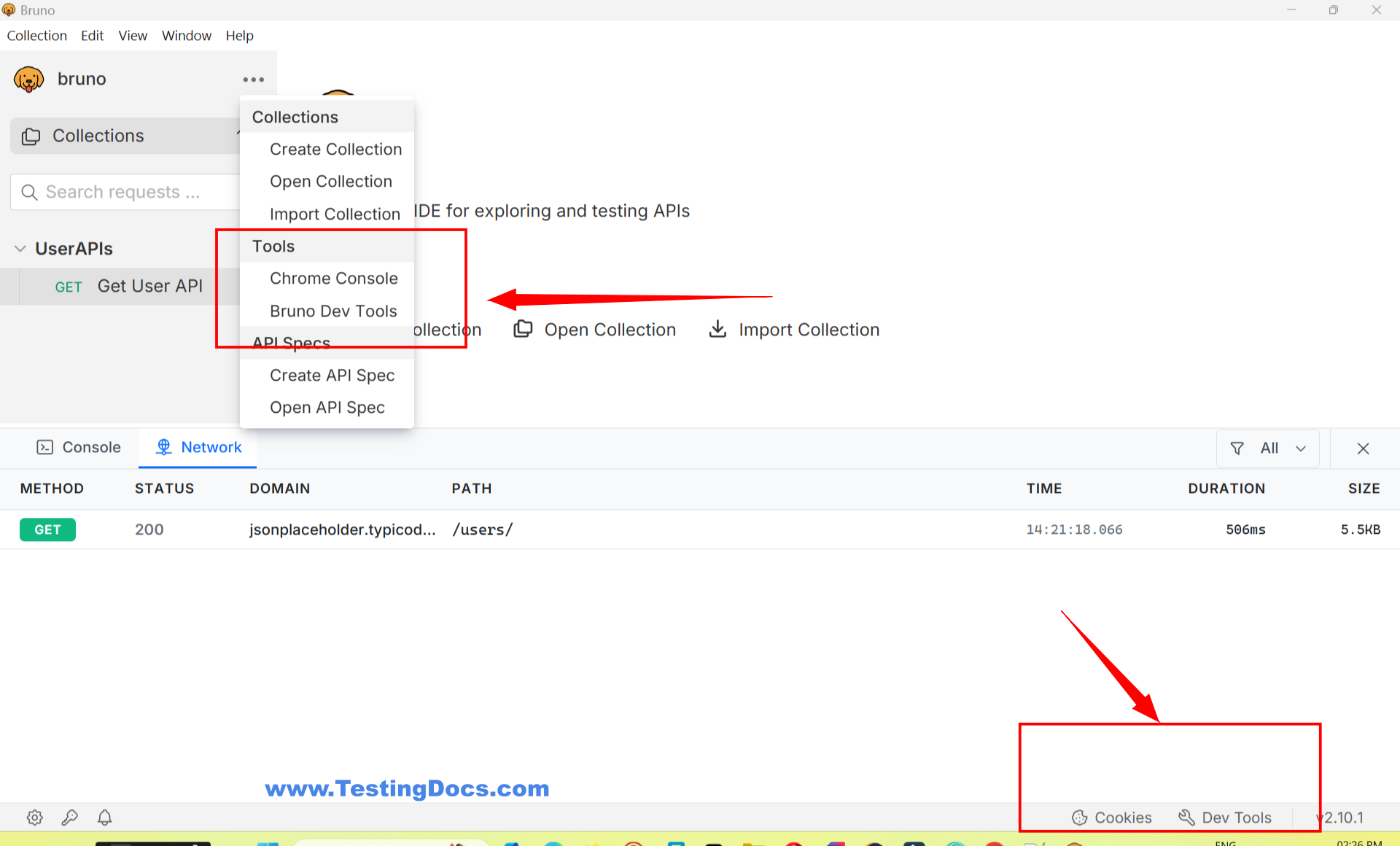 Bruno Dev Tools