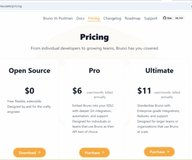 Bruno Pricing Plans