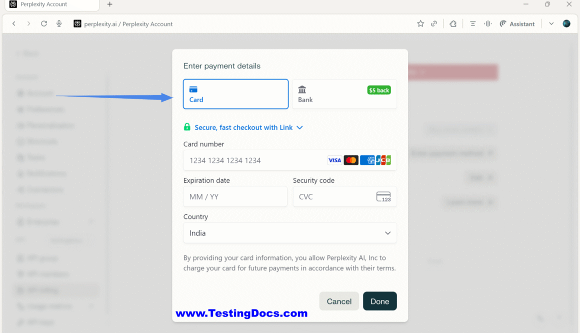 Buy Perplexity API Credits