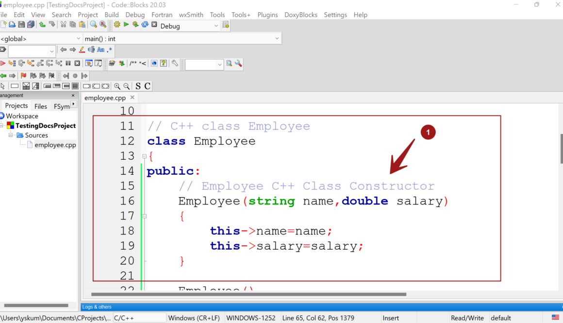 C++ Class Constructor
