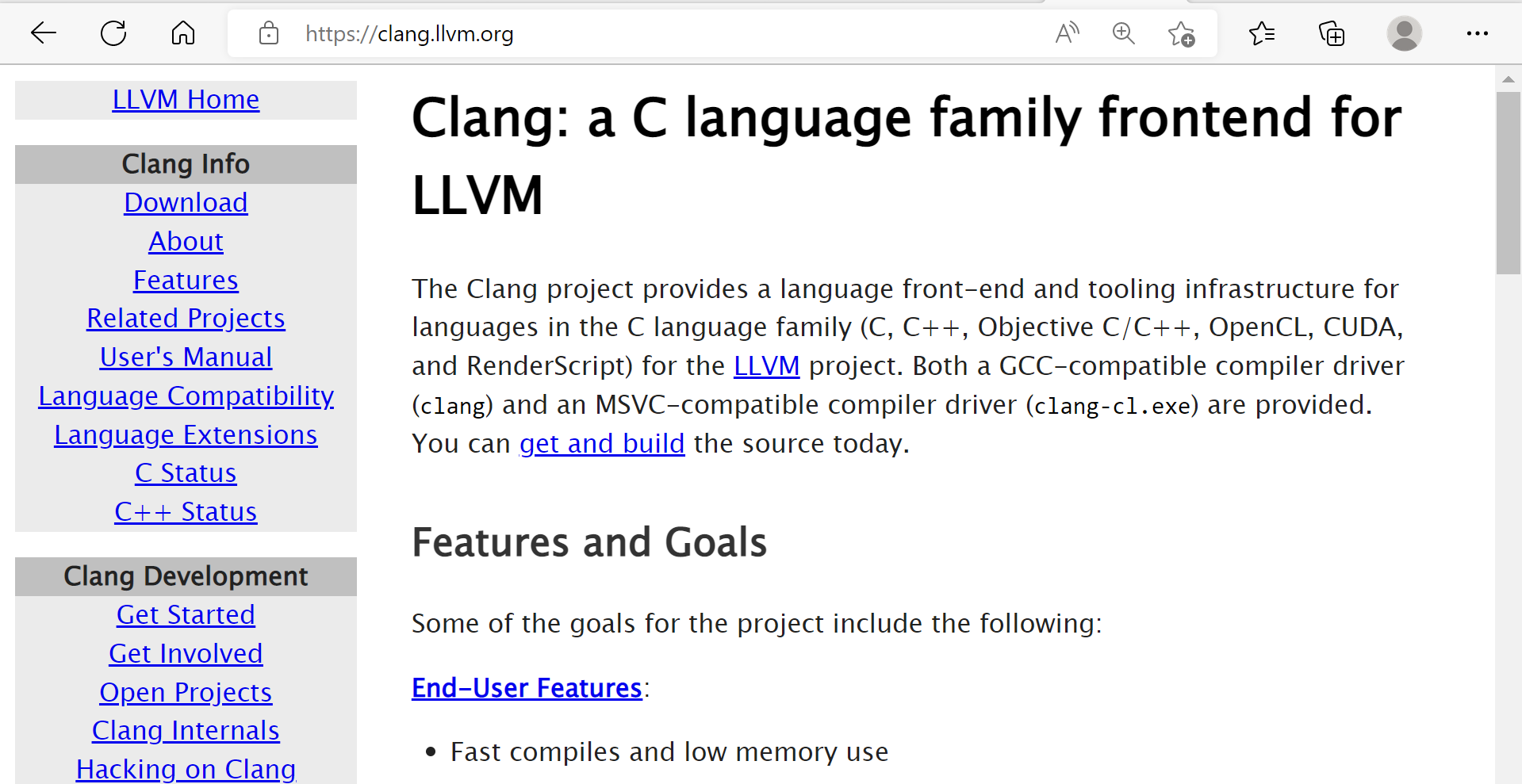C Compilers CLang