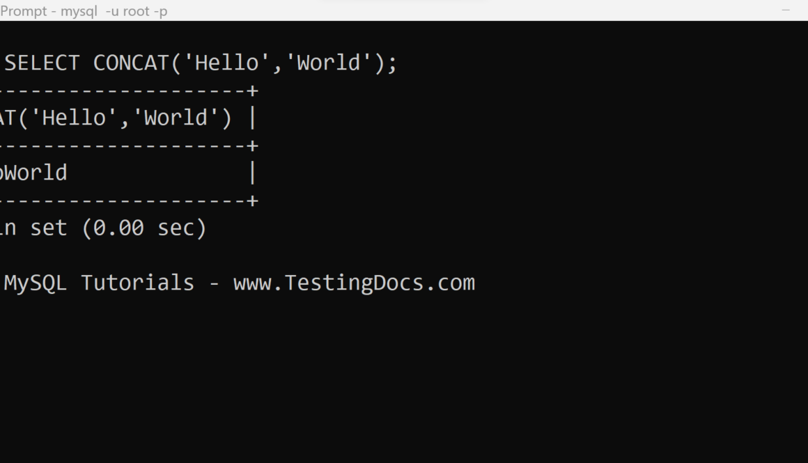 CONCAT String Function