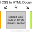 Insert CSS to HTML Document