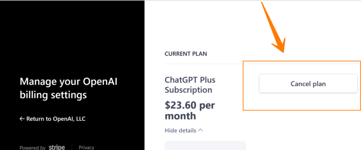 Cancel ChatGPT Subscription