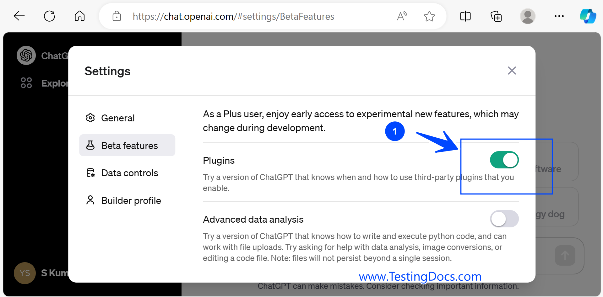 ChatGPT Plugins Enable Feature