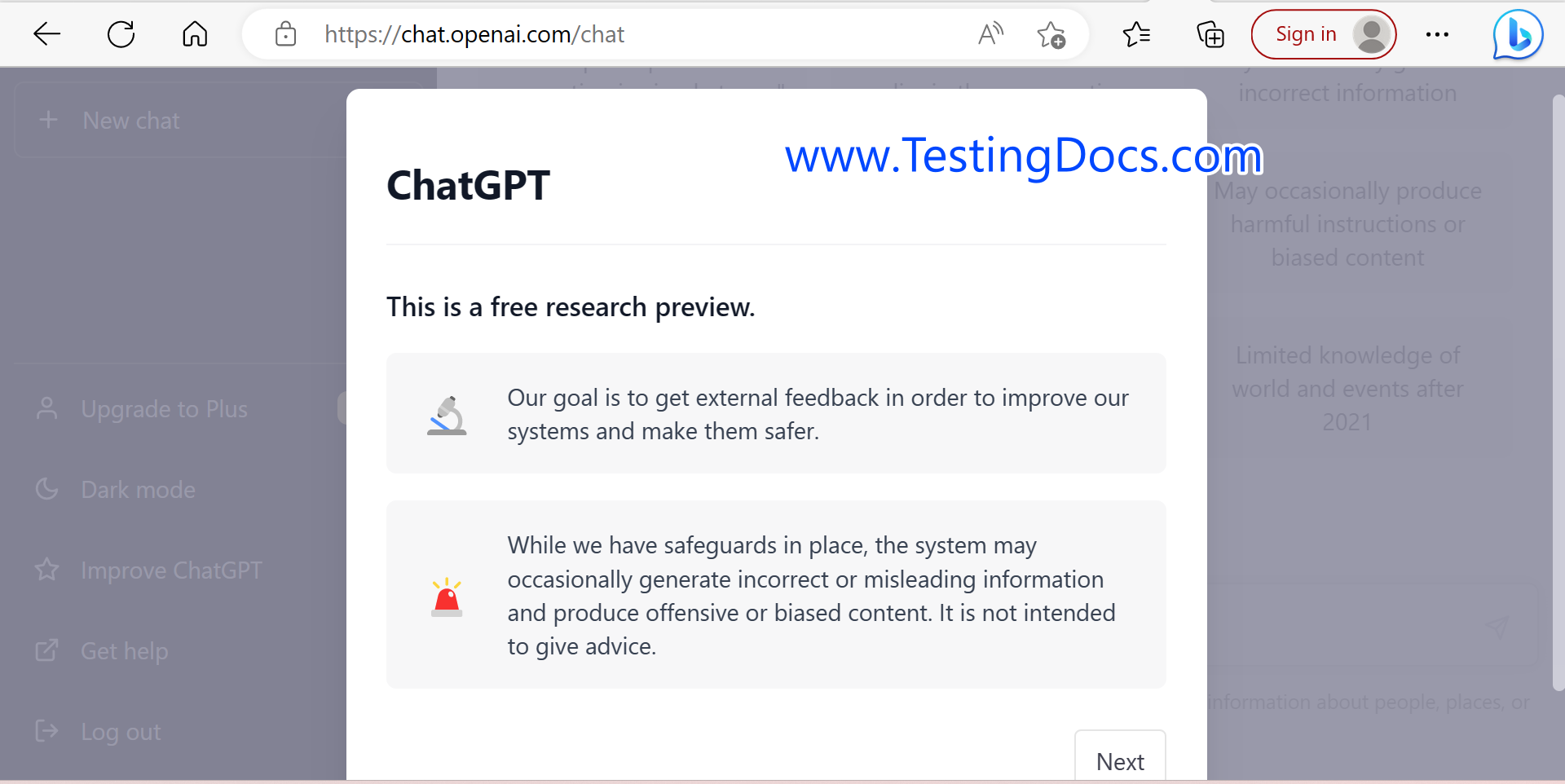 ChatGPT Preview