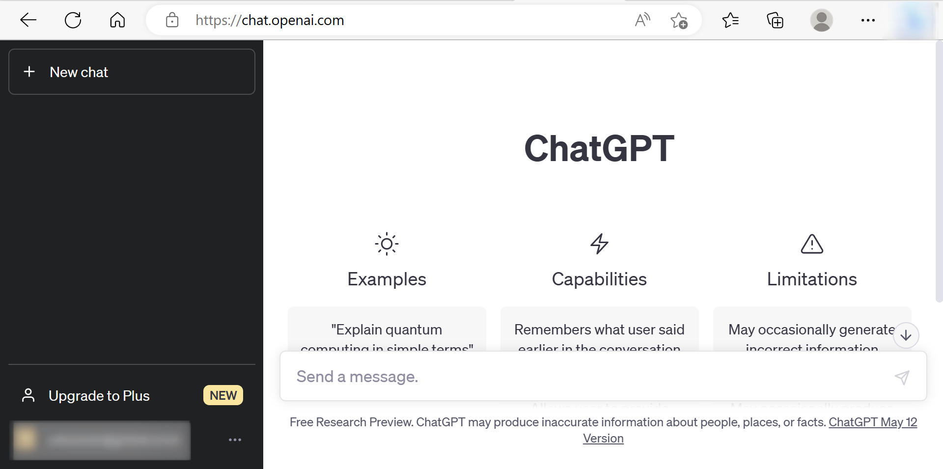 ChatGPT UI OpenAI Account