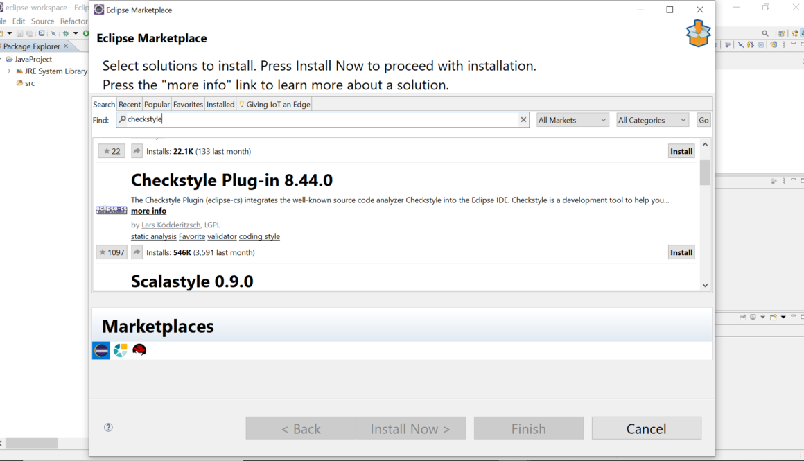 Checkstyle Eclipse Plugin