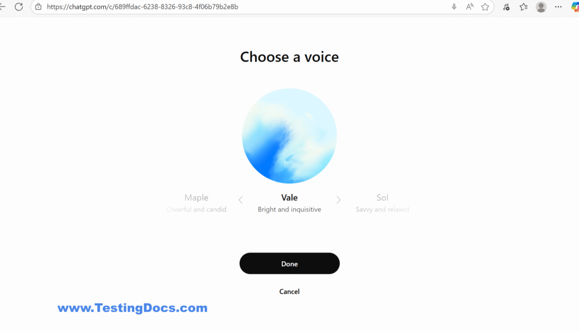 Choose ChatGPT Voice
