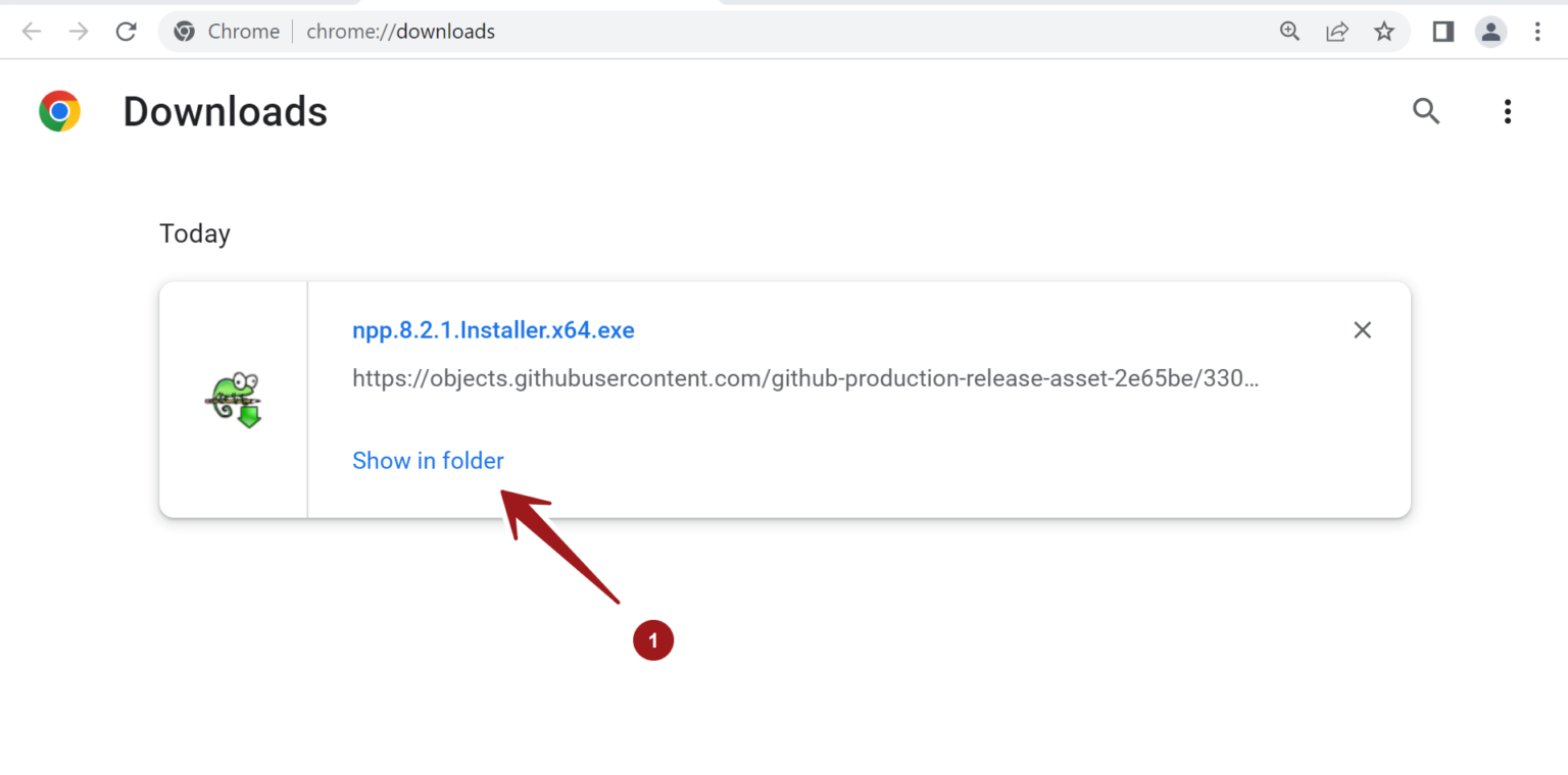 Download Notepad++ Editor on Windows 11
