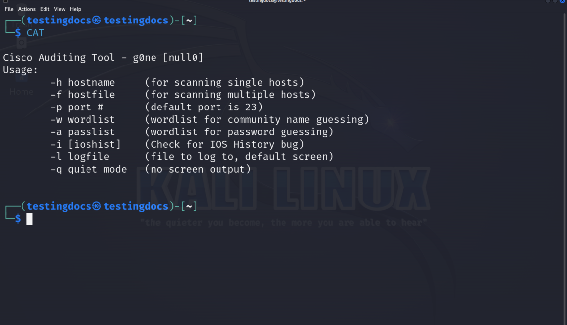 Cisco Auditing Tool