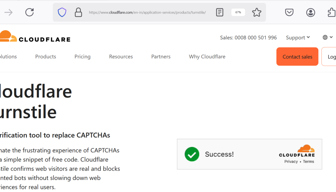 Cloudflare Turnstile
