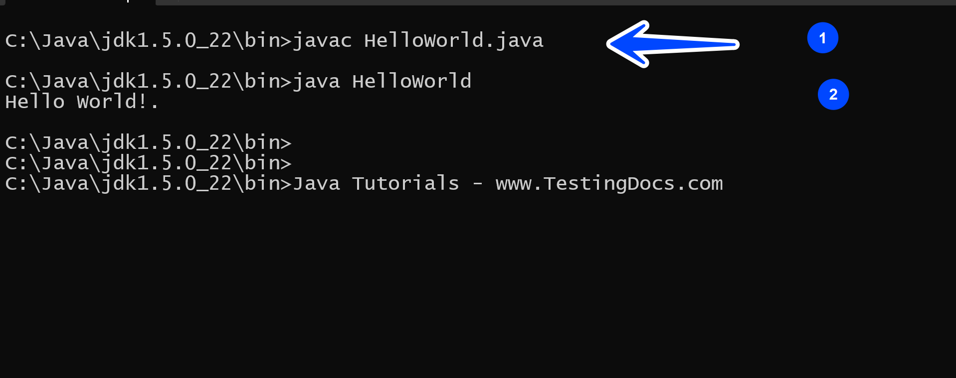 Compile a Java Program TDocs