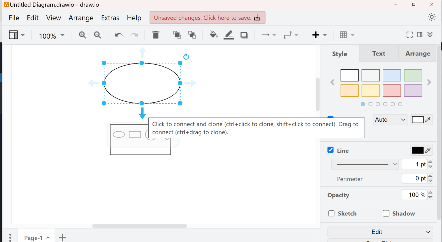 Draw a flowchart using Draw.io - TestingDocs.com